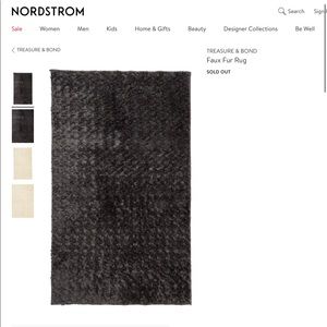 TREASURE & bond faux fur rug